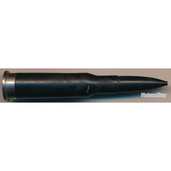 (10806) 7,62x54R MOSIN RUSSE en plastique noir et culot acier RDA (East Germany) VERSION 7