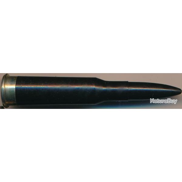 (10808) 7,62x54R MOSIN RUSSE en plastique noir et culot acier RDA (East Germany) VERSION 9