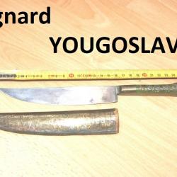 couteau poignard artisanal YOUGOSLAVE + étui - VENDU PAR JEPERCUTE (D25D376)