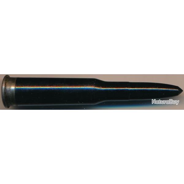 (10809) 7,62x54R MOSIN RUSSE en plastique noir et culot acier RDA (East Germany) VERSION 10