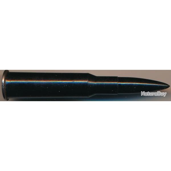 (10810) 7,62x54R MOSIN RUSSE en plastique noir et culot acier RDA (East Germany) VERSION 11