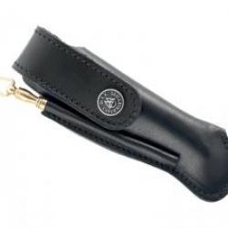 Etui Max Capdebarthes cuir noir port vertical pour Laguiole tous modèles de 12 cm de manche.