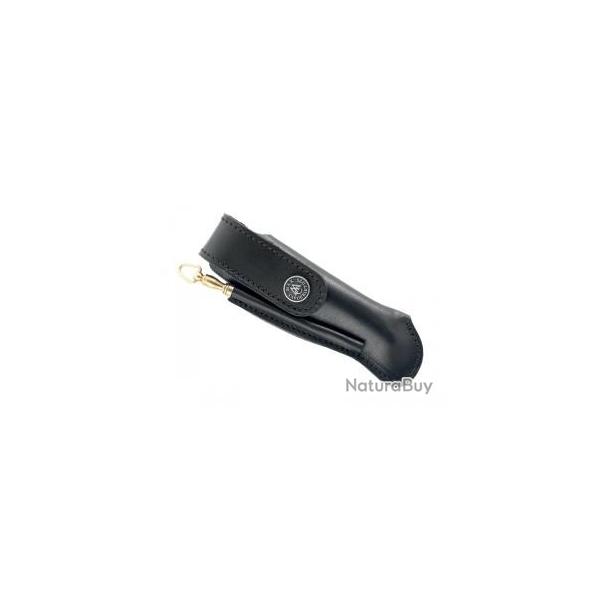 Etui Max Capdebarthes cuir noir port vertical pour Laguiole tous modles de 12 cm de manche.