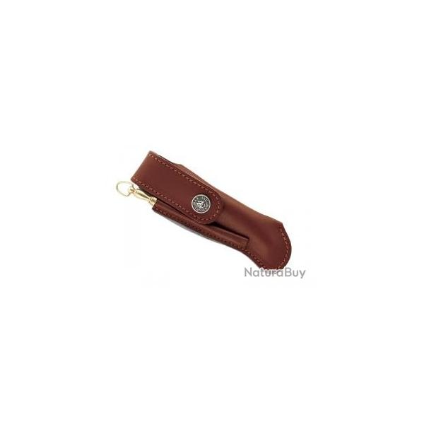 Etui Max Capdebarthes cuir prou port vertical pour Laguiole tous modles 12 cm manche +fusil poche
