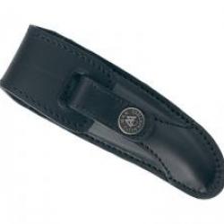 Etui Max Capdebarthes LAGUIOLE PRESTIGE cuir noir port horizontal/vertical pour Laguiole