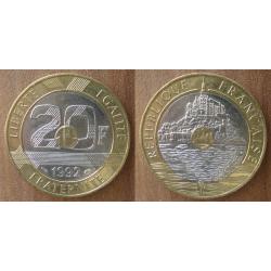 France 20 Francs 1992 Mont Saint Michel V Ferme Piece Frc Frs Frcs