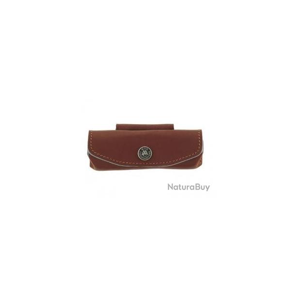 Etui Max Capdebarthes PROVENCAL cuir Prou port horizontal pour couteaux de 12/13 cm de manche