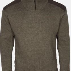 Pull col camionneur PINEWOOD new stormy pour homme Brown