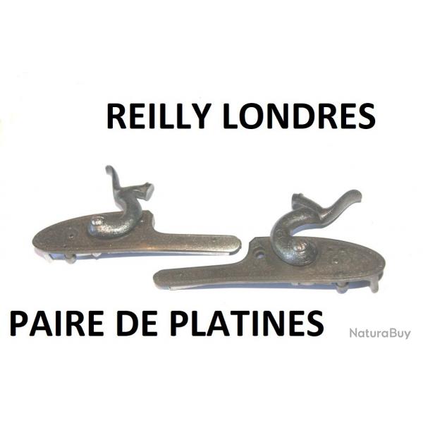 LOT de paire de platines  percussion compltes REILLY LONDRES - VENDU PAR JEPERCUTE (D25D107)