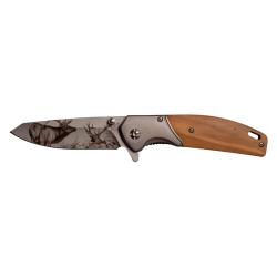 COUTEAU PLIANT LAME CERF +ETUI