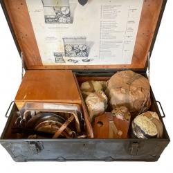 CANTINE POPOTE MILITAIRE MODÈLE 1952 POUR OFFICIERS - COMPLÈTE ET D'ORIGINE- après WW2