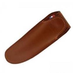 Pochette Max Capdebarthes CLASS cuir Pérou port horizontal/vertical Laguiole+Thiers manche 12cm