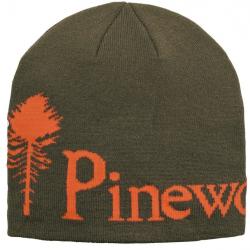 Bonnet PINEWOOD beanie vert logo orange