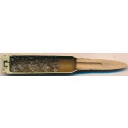 (10720) Belle coupe 6,5x55 SUEDOISE A BLANC