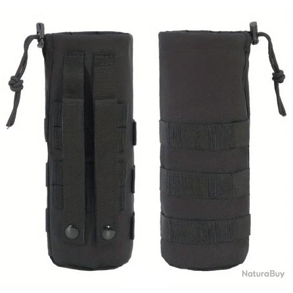 Sacoche porte bouteille-gourde tactique noire