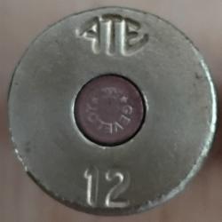 Ancienne Cartouche  Laiton     A T E Calibre 12