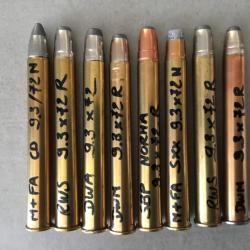 Lot munitions de collection 9.3 x 72 R en TBE