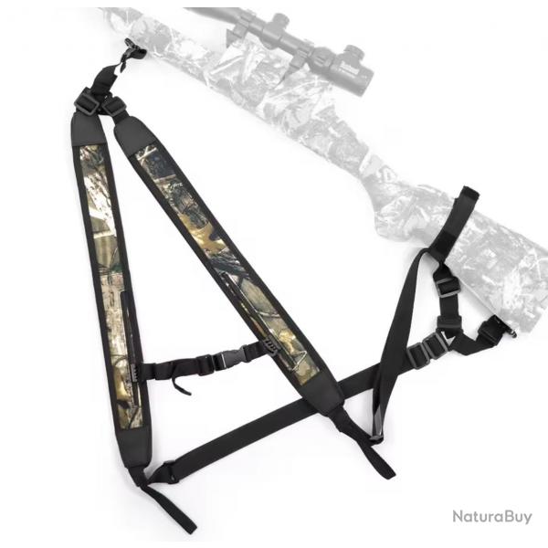 Harnais Bretelle double 1euro sans rserve pour fusil carabine ect ... Spcial traque harnais