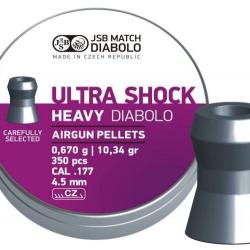 Boîte de 350 plombs JSB Ultra Shock - Cal. 4.5