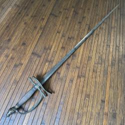 RARE ÉPÉE 1786 D'OFFICIER FRANÇAIS POMMEAU AU BONNET PHRYGIEN ÉPOQUE RÉVOLUTION FRANÇAISE