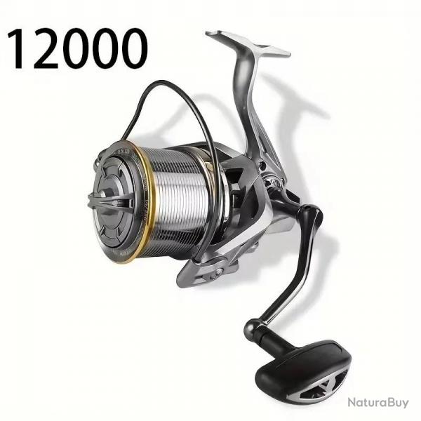 moulinet Ultra lgr avec roulements en acier inoxydable pour moulinet de pche rotatif Argent
