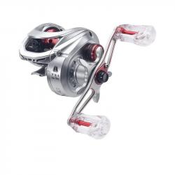 Moulinet de pêche léger Baitcaster, frein magnétique, eau douce et salée, rappor 144:  Gauche main R
