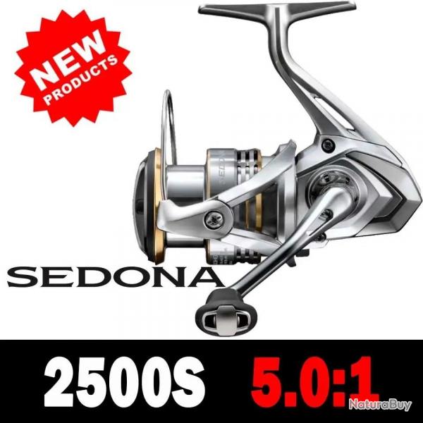 SHIMANO SEDONA moulinets de pche  filature 5.0:1/6.2:1/4.7:1 rapport 3 + 1BB HAGANE GEAR 2500S