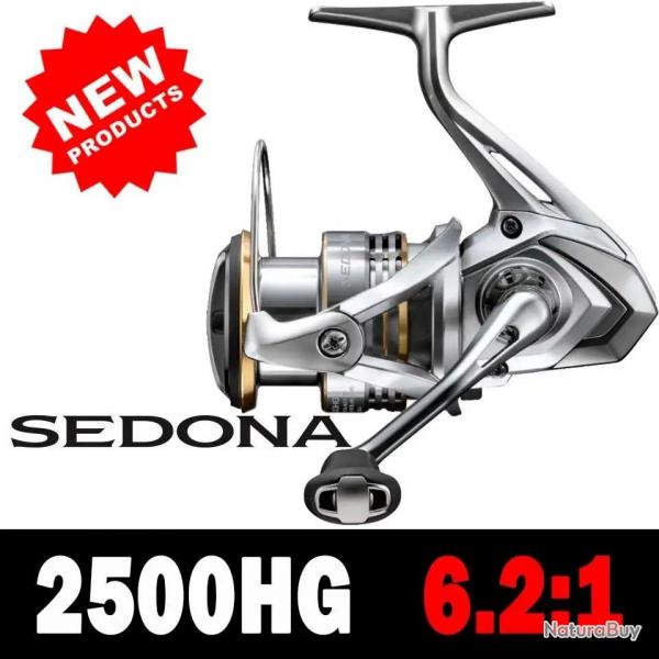 SHIMANO SEDONA moulinets de pche  filature 5.0:1/6.2:1/4.7:1 rapport 3 + 1BB HAGANE GEAR 2500HG