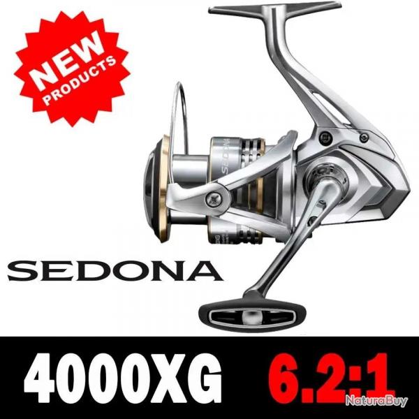 SHIMANO SEDONA moulinets de pche  filature 5.0:1/6.2:1/4.7:1 rapport 3 + 1BB HAGANE GEAR 4000XG
