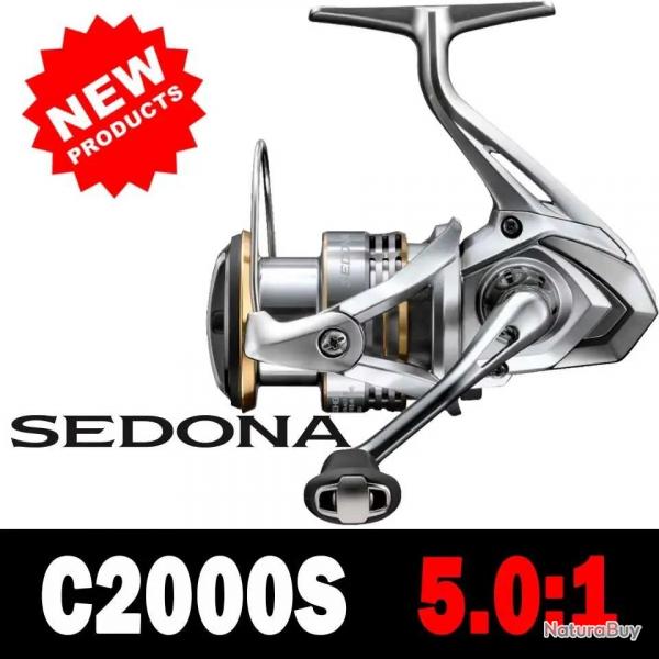 SHIMANO SEDONA moulinets de pche  filature 5.0:1/6.2:1/4.7:1 rapport 3 + 1BB HAGANE GEAR C2000S