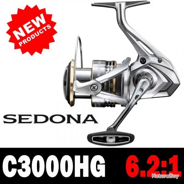 SHIMANO SEDONA moulinets de pche  filature 5.0:1/6.2:1/4.7:1 rapport 3 + 1BB HAGANE GEAR C3000HG
