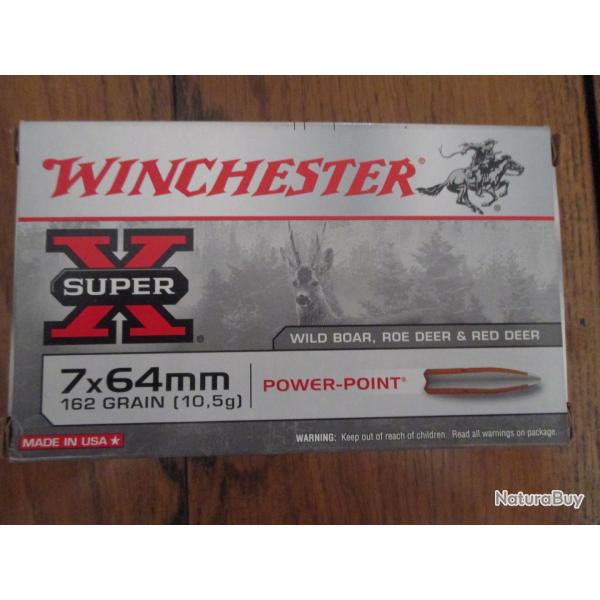 1 BOITE DE BALLE WINCHESTER 7x64