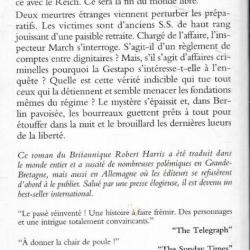 fatherland de robert harris  Victoire de l'Axe en 1945