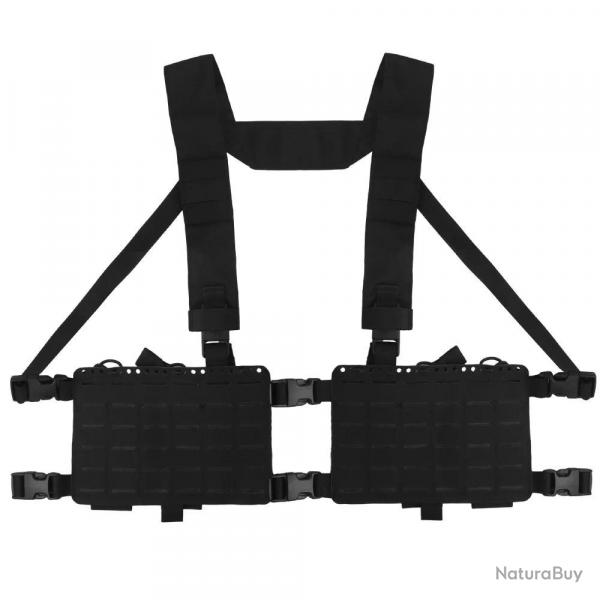Chest Rig Tactique Alpha - Noir