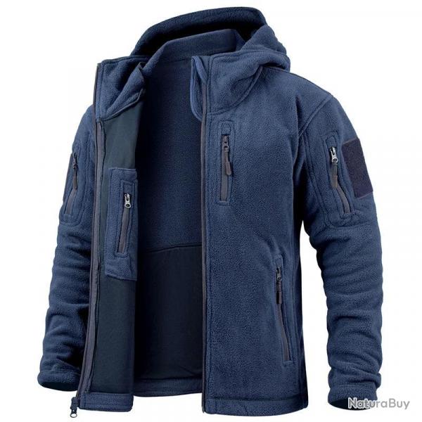 Veste Tactique Polaire - Bleu Navy / XXL