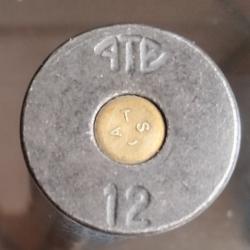 Ancienne Cartouche  Acier     A T E inscription différente