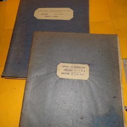 GENDARMERIE : 2 CAHIERS D'INSTRUCTION DU GENDARME BOYER EN 1956   , ETAT VOIR PHOTOS  . POUR TOUT RE