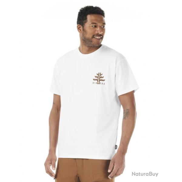 Tee Shirt en Coton Picture "OUVEA TEE" 2XL Blanc