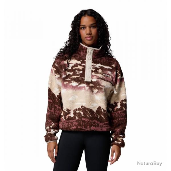 Sweat Polaire Columbia "Helvetia II Printed Cropped Half Snap" M Multicolor