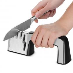 Affûteur de Couteaux 4-en-1 Pro - Diamant, Céramique, Tungstène - Pour Couteaux & Ciseaux