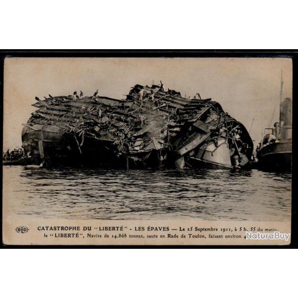 CPA - MARINE MILITAIRE - CATASTROPHE DU LIBERT LES PAVES  N3906