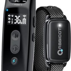 Collier de Dressage Chien Entraînement Portée 1000m 5 Modes 36 Niveaux Étanche IPX7 Noir