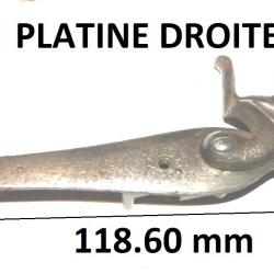 platine droite complète de fusil a percussion - VENDU PAR JEPERCUTE (D25D3)