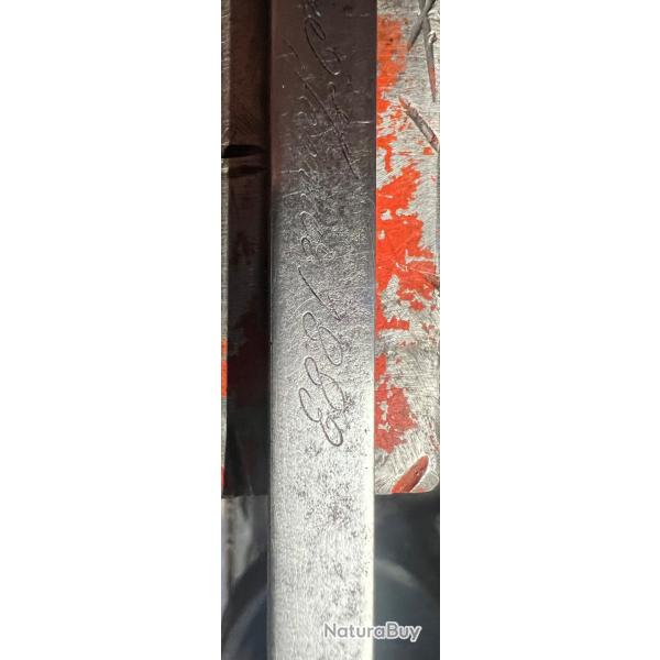 Baonnette manufacture saint tienne de 1883 en bonne tat  avec son fourreau