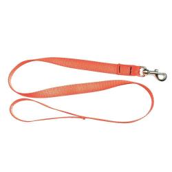 Laisse Chien Country 1,20 m Sangle Orange Fluo - Haute Visibilité - Résistante et Pratique