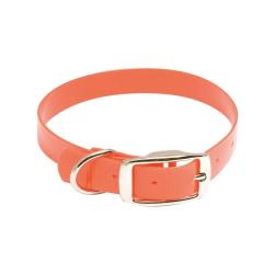 Collier pour Chien Country - Orange Fluo - Longueur 27 cm - Haute Visibilité et Sécurité Longueur 35