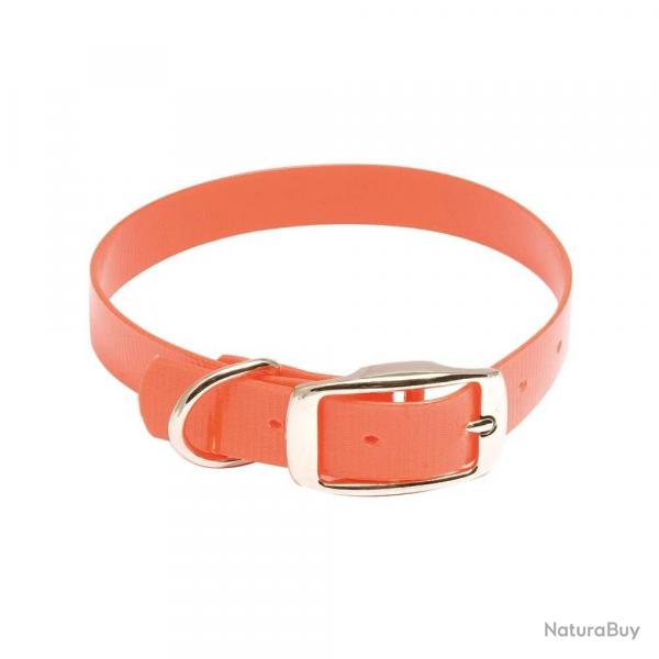 Collier pour Chien Country - Orange Fluo - Longueur 27 cm - Haute Visibilit et Scurit Longueur 40