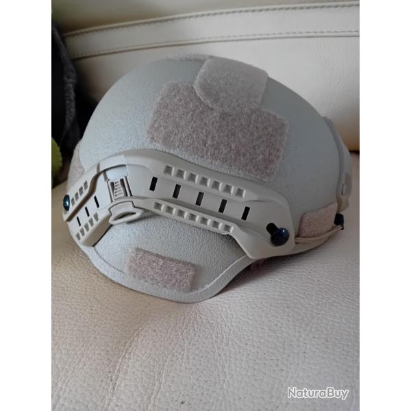 RE25 VERITABLE CASQUE BALISTIQUE PARE BALLES MICH NIVEAU IIIA TAILLE 54/62 COYOTE