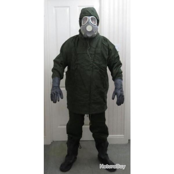 RE25 TENUE COMPLETE NOIR NRBC NEUVE DES FORCES ARMEES BELGES