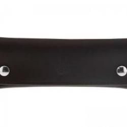 Etui de poche Max Capdebarthes VESTON cuir noir, pour couteaux de 12/13 cm de manche.